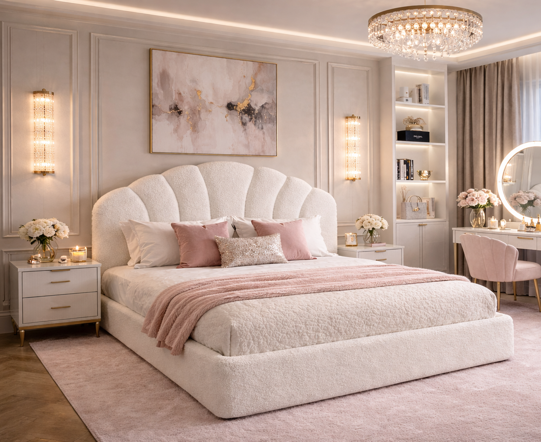 Why Bouclé Works So Well in the Bedroom
